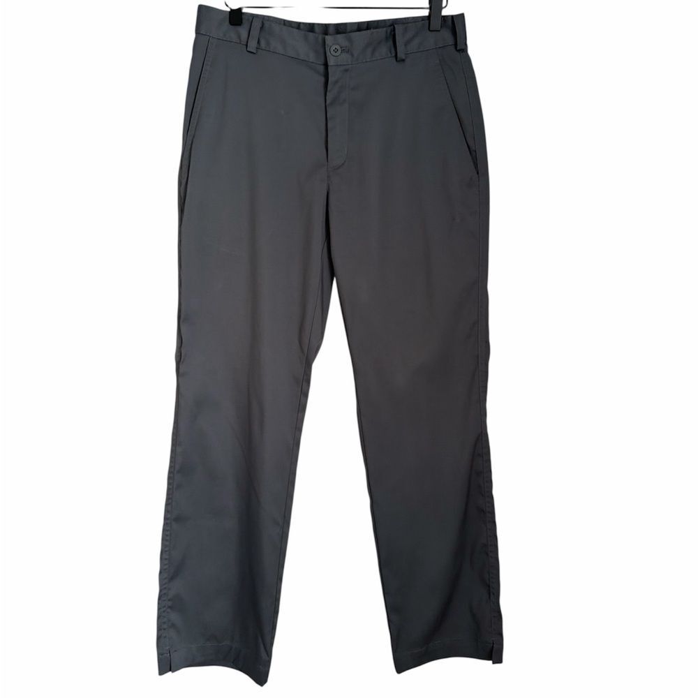 Nike Golf Dri-Fit Pants Men 30x30 Gray Performance Stretch Flat Front Athletic